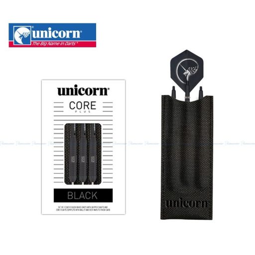 Unicorn steel Dart szett 24g, CORE PLUS, black brass
