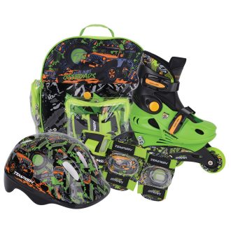 RACER BABY SKATE set (roller skates, protectors, helmet)