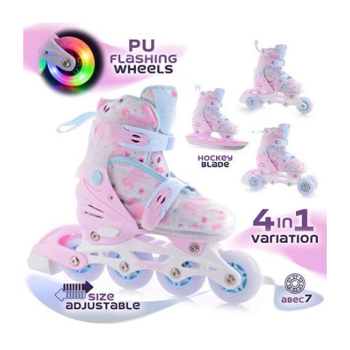 ADAPT LED GIRL 4in1 állítható gyerek görkorcsolya