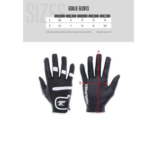 GRIPPER II floorball kapus kesztyű, gloves