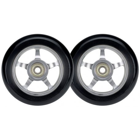 Fekete Alu stunt roller kerék, 100 mm