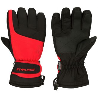 Starling Ottowa síkesztyű, fekete-piros, 8-as