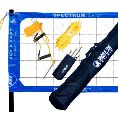 Spectrum Classic Professional mobil kültéri röplabdaháló szett, kék