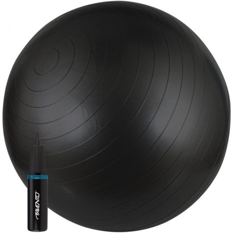 Avento ABS Fitball Black gimnasztika labda pumpával, 65 cm