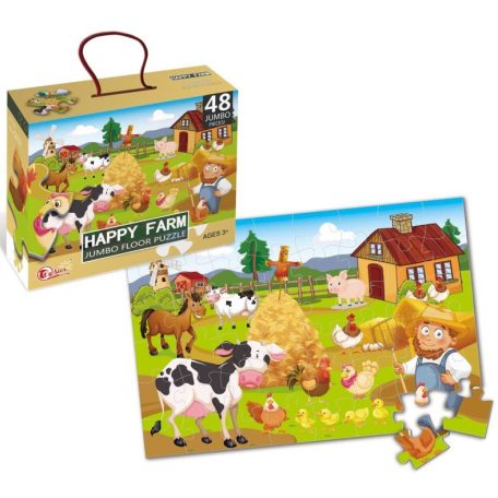 Happy Farm JUMBO puzzle, 48 db