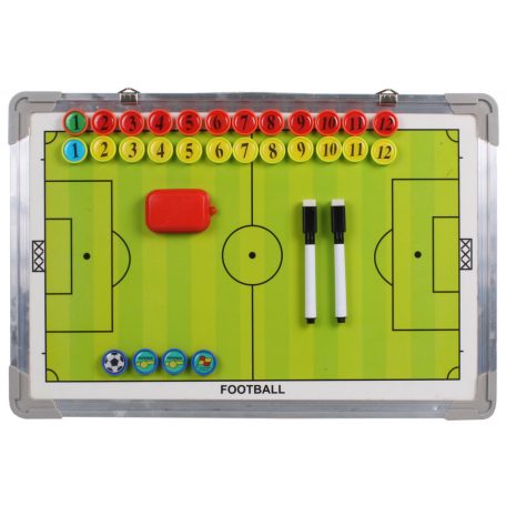 Soccer 40 kétoldalas mágneses taktikai tábla, 45x30 cm