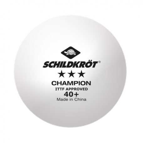 Schildkröt 3-Star Championship Poly 40+ ITTF asztalitenisz versenylabda, 3 db