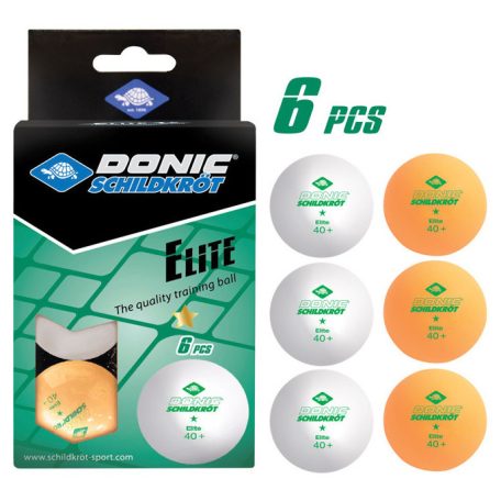 Donic Elite 1 csillagos ping-pong labda, 6 db