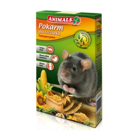Animals Basic vitaminnal dúsított patkány eledel, 500 g
