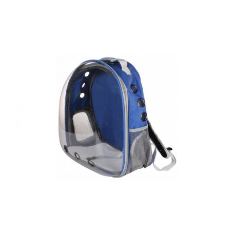 Petbag Transparent kisállathordozó hátizsák, kék