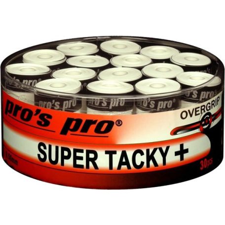 Pro's Pro Super Tacky Plus fedőgrip 30 db, fehér