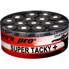 Pro's Pro Super Tacky Plus fedőgrip 30 db, fekete
