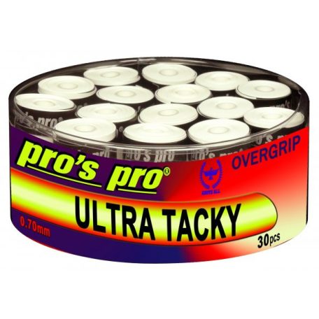 Pro's Pro Ultra Tacky fedőgrip 30 db, fehér