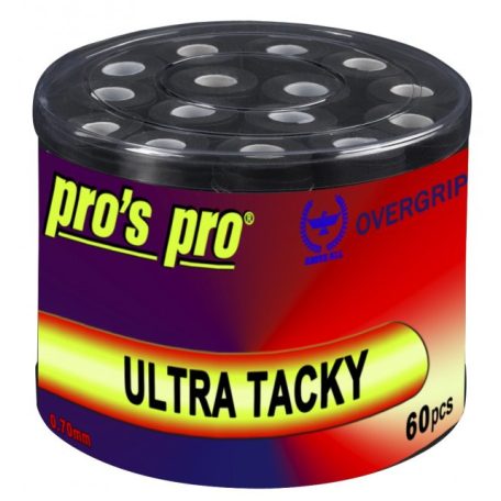 Pro's Pro Ultra Tacky fedőgrip 60 db, fekete