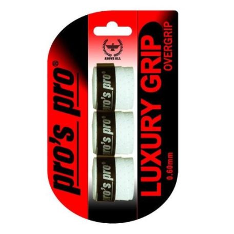 Pro's Pro Luxury Grip fedőgrip, 3 db, fehér