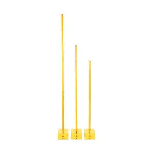 Pole P1 different lengths yellow length 100 cm