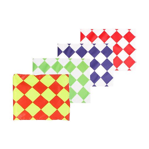 Foci sarokzászló szövet piros-sárga változat 13080