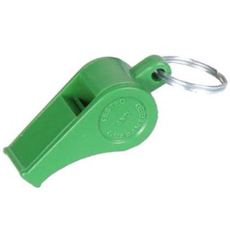 Coloured Plus plastic whistle with cord variant 20246