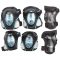 Junior Deluxe pads for roller skates, set black-blue clothing size S