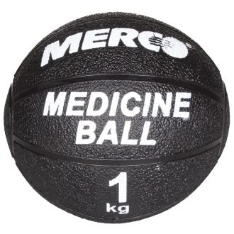 Black rubber medicine ball weight 1 kg