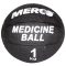 Black rubber medicine ball weight 1 kg
