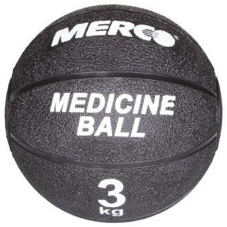Black rubber medicine ball weight 3 kg