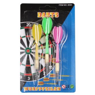 Darts with plastic tip  packaging 1 set