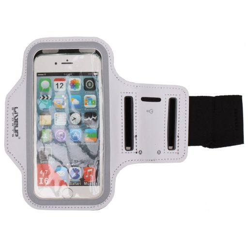 sports case for mobile phone armband white dimension 4,7"