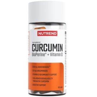 Curcumin Bioperine Vitamin D packaging 60 pils