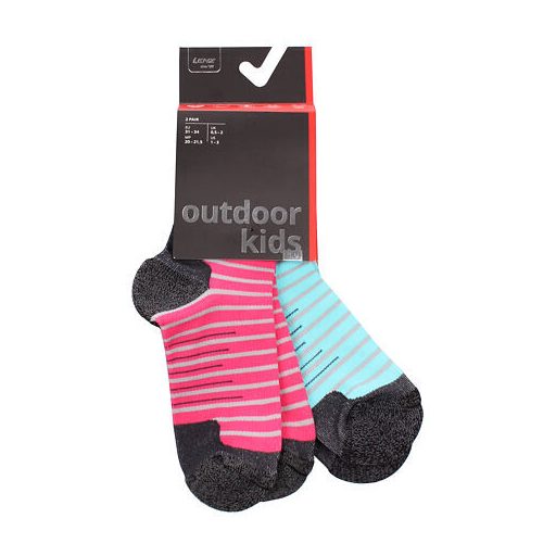 Outdoor Kids 1.0 gyerek zokni türkiz-rózsaszín cipőméret EU 27-30