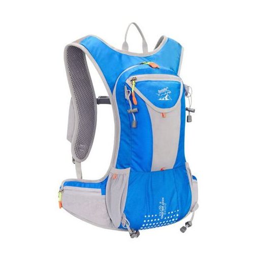 Kék színű, országúti futóhátizsák, 15 l-es űrtartalommal