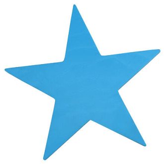 Csillag alakú padlójelzés kék változat 39869
