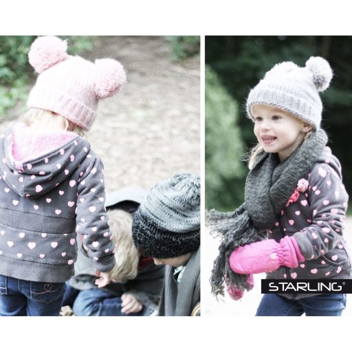 Anna children's winter hat pink variant 39884