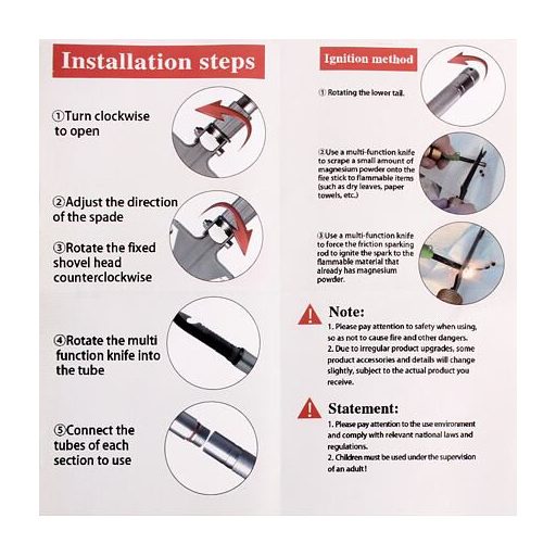 Scout Extra multifunkcionális lapát 39905 változat