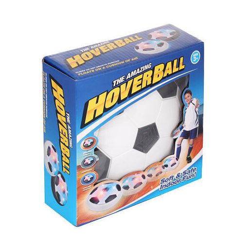 Hover Ball lebegő focilabda, fekete, átmérője 18 cm