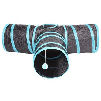 T Háromutas agility alagút fekete-kék változat 40154