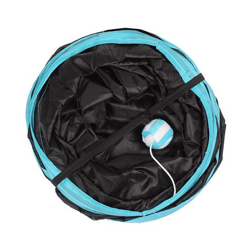 T Háromutas agility alagút fekete-kék változat 40154