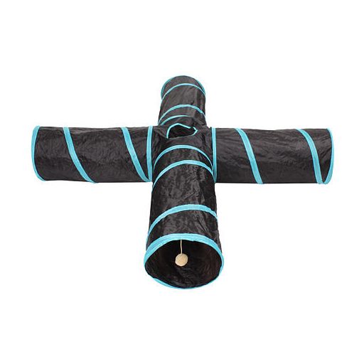 Négyutas agility alagút fekete-kék változat 40155