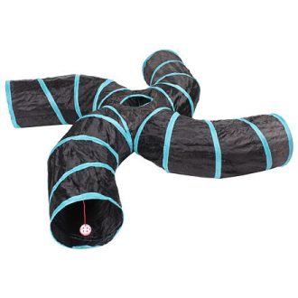 S Négyutas agility alagút fekete-kék változat 40156