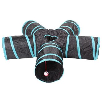 Öt irányú agility alagút fekete-kék változat 40157