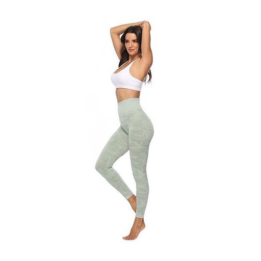 Fitnesz nadrág sport leggings zöld ruházat L méret