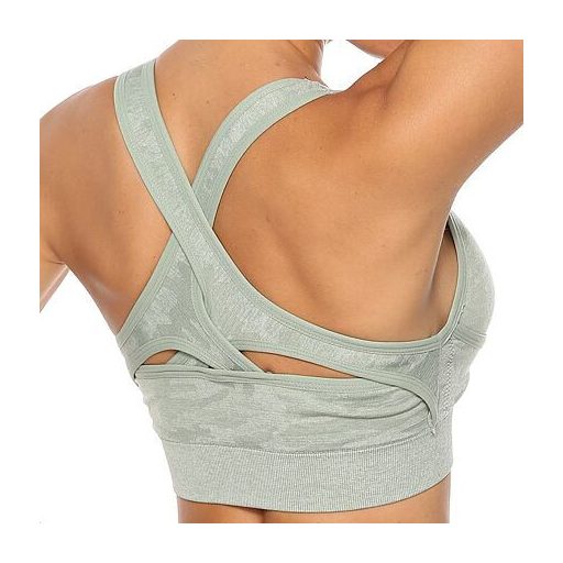 Cut Bra sportmelltartó zöld ruházat M-es méret