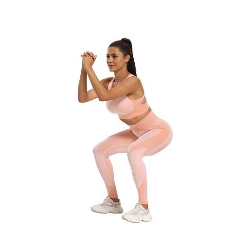Yoga Sense jóga szett rózsaszín ruha M-es méret