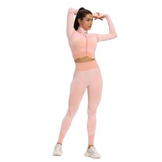 Yoga Sense jóga szett rózsaszín ruha L-es méret