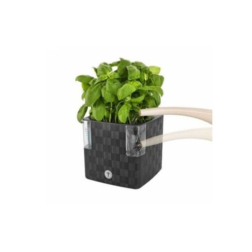 Cobble önöntöző virágcserép antracit átmérőjű 14 cm