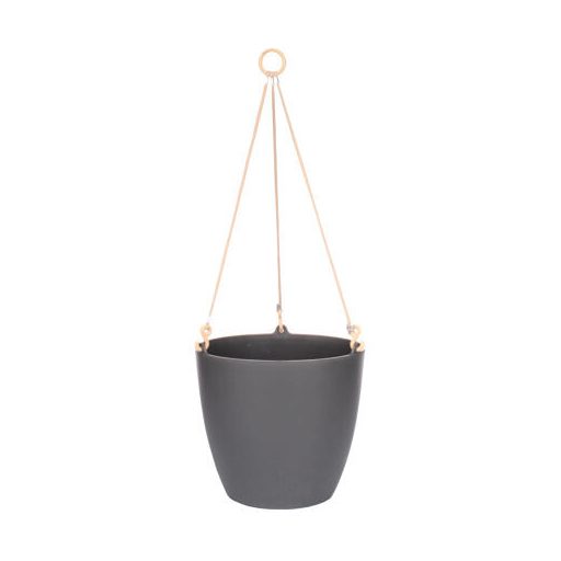 Ariella függő virágcserép antracit átmérő 18 cm
