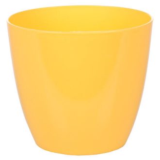 Ella Lesk díszes virágcserép sárga átmérő 11 cm