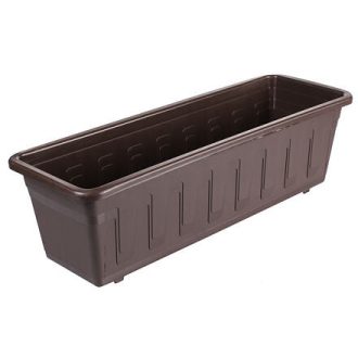 Garden window box brown length 80 cm