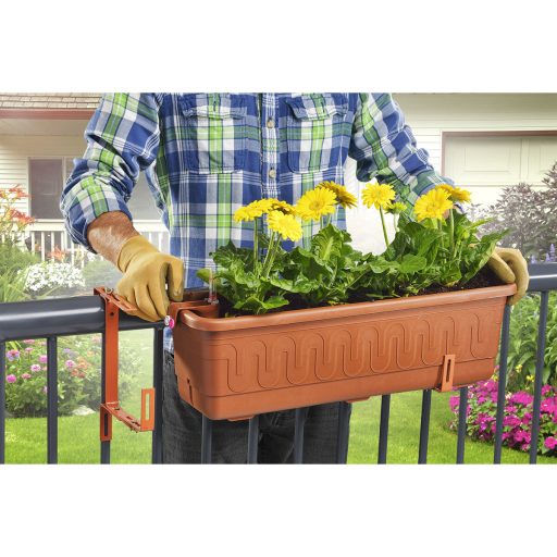 Fantazie Smart self-irrigation window box brown length 60 cm