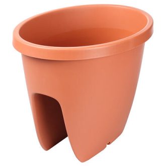   Balconia OVI korláthoz való terrakotta kaspó, hossza 30 cm